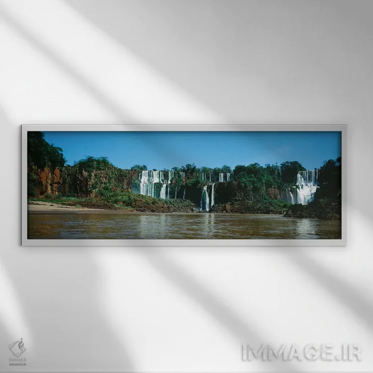 تابلو دکوراتیو Iguacu Falls, Iguacu National Park, Argentina I" - "آبش… اثر پانورامیک ایمجز - نمای قابدار سفید