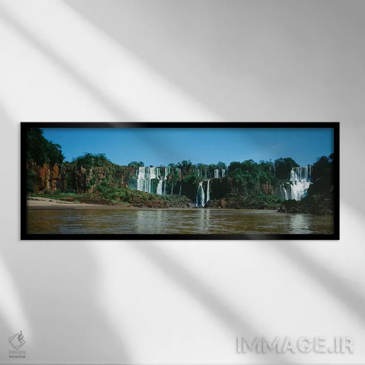 تابلو دکوراتیو Iguacu Falls, Iguacu National Park, Argentina I" - "آبش… اثر پانورامیک ایمجز - نمای قابدار مشکی