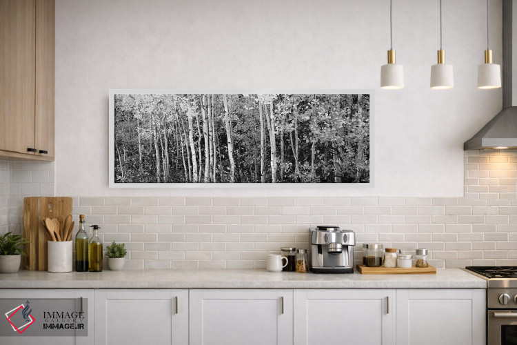 تابلو دکوراتیو "درختان آسپن و هاتورن سیاه در یک جنگل، پارک ملی گرند تی… اثر پانورامیک ایمجز - D1W