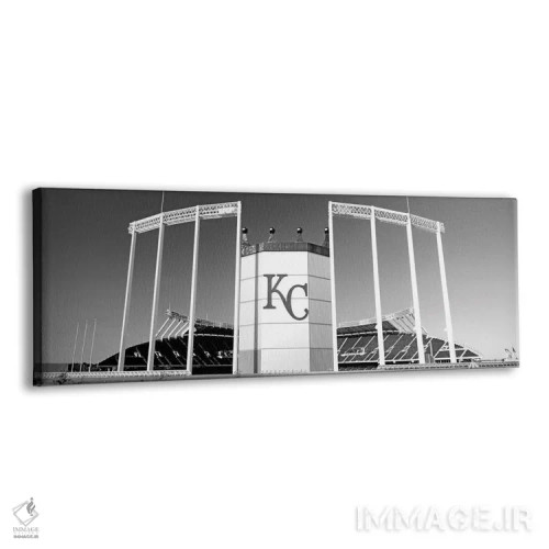 تابلو دکوراتیو "ورزشگاه بیسبال، ورزشگاه کافمن، کانزاس سیتی، میسوری، ای… اثر پانورامیک ایمجز - نمای پرسپکتیو محصول