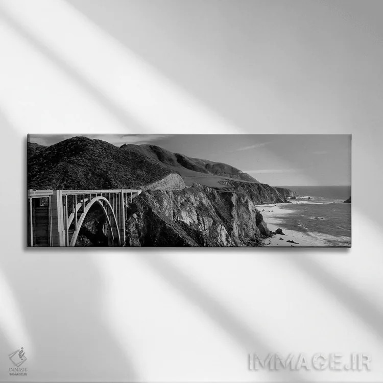 تابلو دکوراتیو "پل بیسبی کریک، بیگ سور، کالیفرنیا، ایالات متحده" اثر پانورامیک ایمجز - نمای روبهرو روی دیوار