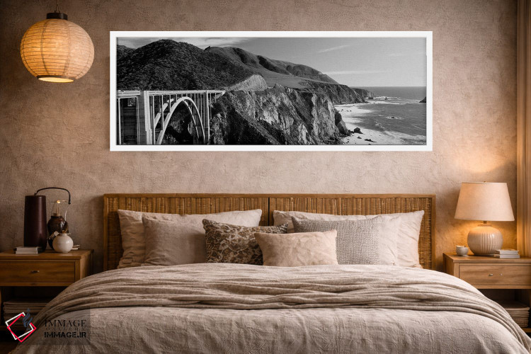 تابلو دکوراتیو "پل بیسبی کریک، بیگ سور، کالیفرنیا، ایالات متحده" اثر پانورامیک ایمجز - D3W