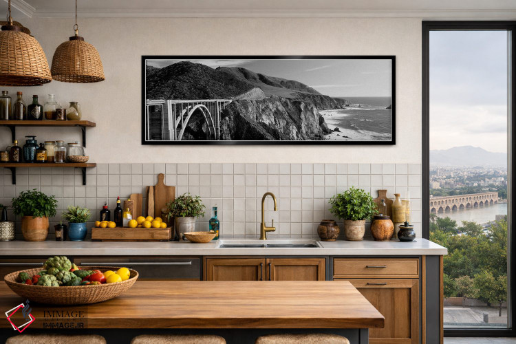 تابلو دکوراتیو "پل بیسبی کریک، بیگ سور، کالیفرنیا، ایالات متحده" اثر پانورامیک ایمجز - D5B