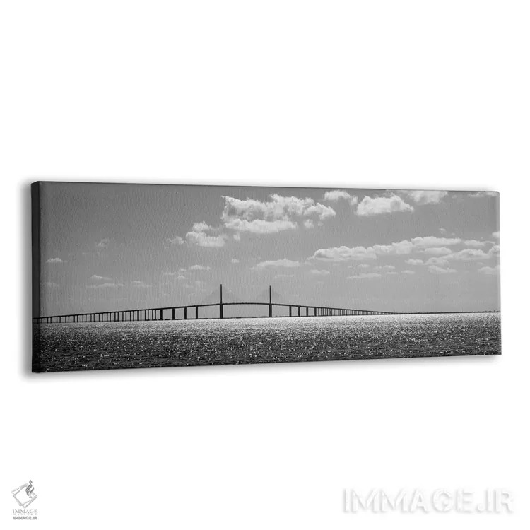 تابلو دکوراتیو "پل عبوری از یک خلیج، پل سان شاین اسکای وی، خلیج تمپا… اثر پانورامیک ایمجز - نمای پرسپکتیو محصول