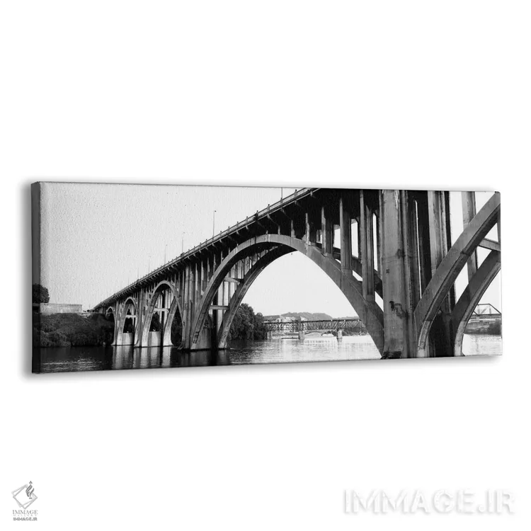 تابلو دکوراتیو "پل عبوری از رودخانه، پل خیابان هنلی، رودخانه تنسی، ناک… اثر پانورامیک ایمجز - نمای پرسپکتیو محصول