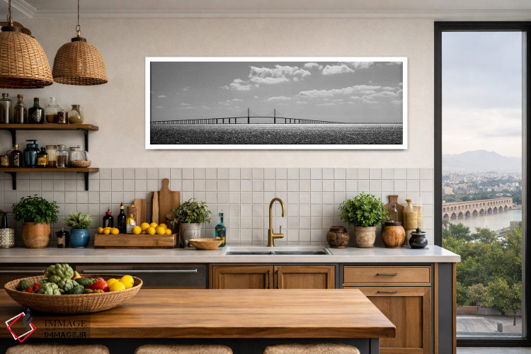 تابلو دکوراتیو "پل عبوری از یک خلیج، پل سان شاین اسکای وی، خلیج تمپا… اثر پانورامیک ایمجز - D3W