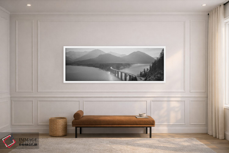 تابلو دکوراتیو "پل عبوری از دریاچه سیلوانشتاین، بایرن، آلمان" اثر پانورامیک ایمجز - D2W