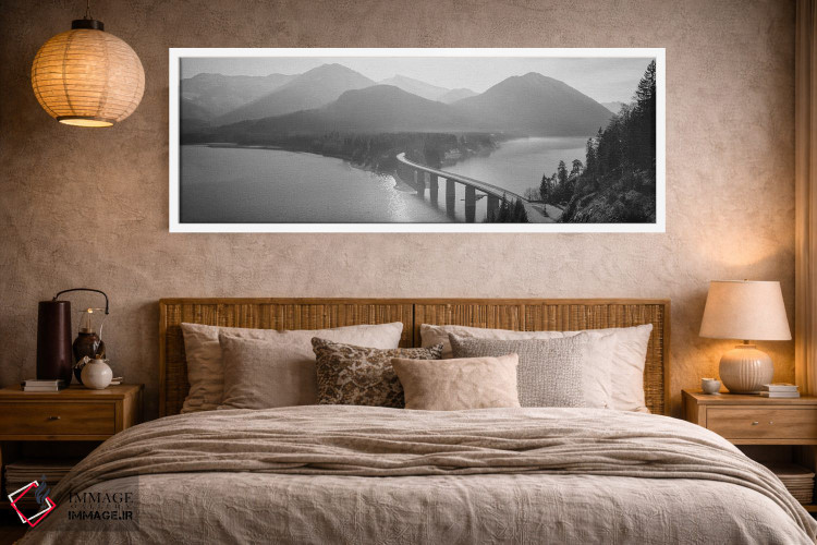 تابلو دکوراتیو "پل عبوری از دریاچه سیلوانشتاین، بایرن، آلمان" اثر پانورامیک ایمجز - D3W