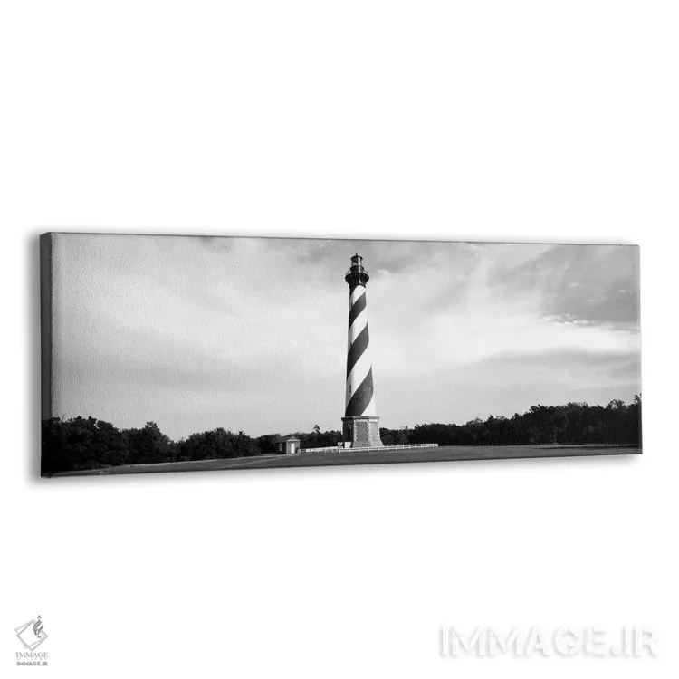 تابلو دکوراتیو "فانوس دریایی کیپ هاترراس، سواحل اوتر، باکستون، کارولین… اثر پانورامیک ایمجز - نمای پرسپکتیو محصول