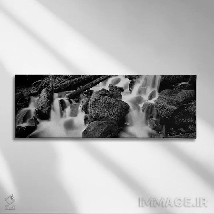 تابلو دکوراتیو "آبشار cascading در یک جنگل بارانی، پارک ملی المپیک، ای… اثر پانورامیک ایمجز - نمای روبهرو روی دیوار