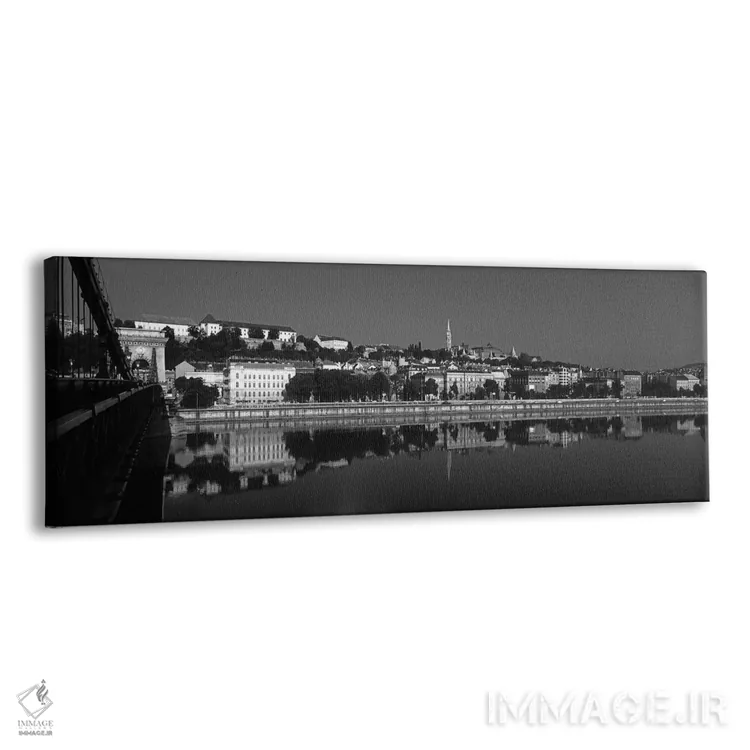 تابلو دکوراتیو "پل زنجیره ای عبوری از رود دانوب، بوداپست، مجارستان" اثر پانورامیک ایمجز - نمای پرسپکتیو محصول