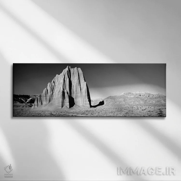 تابلو دکوراتیو "صخره در پارک ملی کاپیتول ریف در برابر آسمان آبی، یوتا… اثر پانورامیک ایمجز - نمای روبهرو روی دیوار