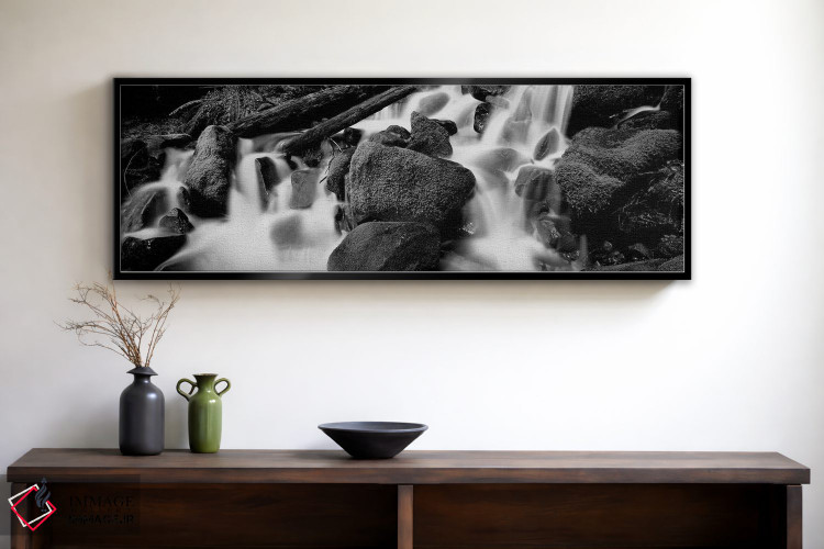 تابلو دکوراتیو "آبشار cascading در یک جنگل بارانی، پارک ملی المپیک، ای… اثر پانورامیک ایمجز - D2B