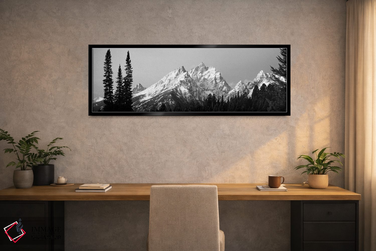 تابلو دکوراتیو "گروه کاتدرال، پارک ملی گرند تیتون، وایومینگ، ایالات مت… اثر پانورامیک ایمجز - D2B