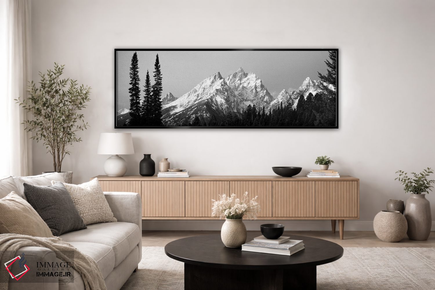 تابلو دکوراتیو "گروه کاتدرال، پارک ملی گرند تیتون، وایومینگ، ایالات مت… اثر پانورامیک ایمجز - D4B