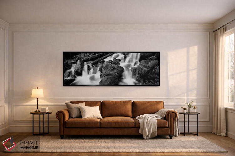 تابلو دکوراتیو "آبشار cascading در یک جنگل بارانی، پارک ملی المپیک، ای… اثر پانورامیک ایمجز - D6B