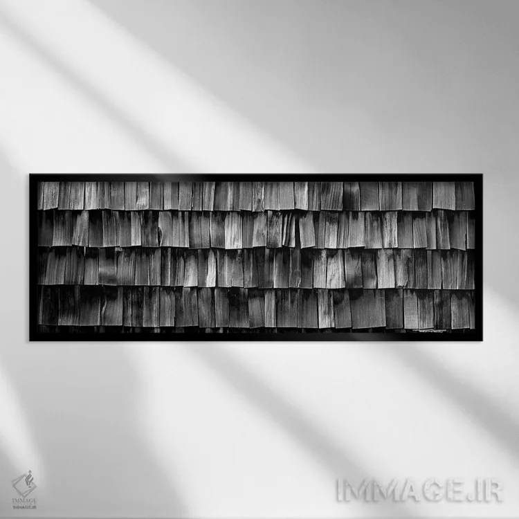 تابلو دکوراتیو "نمای نزدیک از تخته چوبی، لا کانر، ایالت واشینگتن، ایال… اثر پانورامیک ایمجز - نمای قابدار مشکی