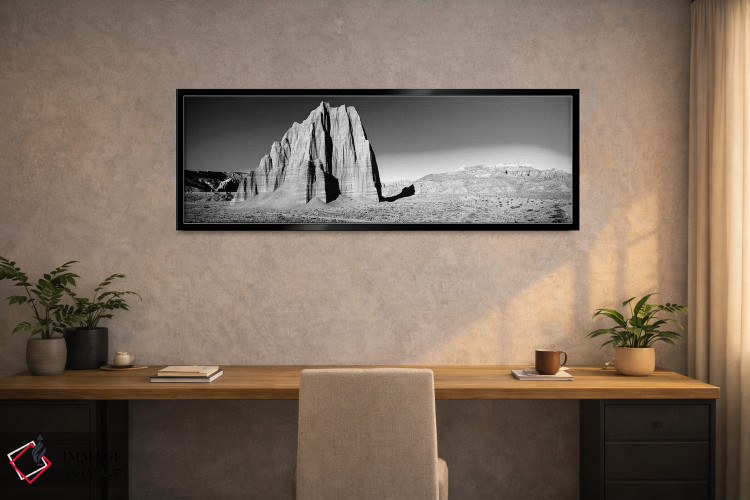 تابلو دکوراتیو "صخره در پارک ملی کاپیتول ریف در برابر آسمان آبی، یوتا… اثر پانورامیک ایمجز - D2B