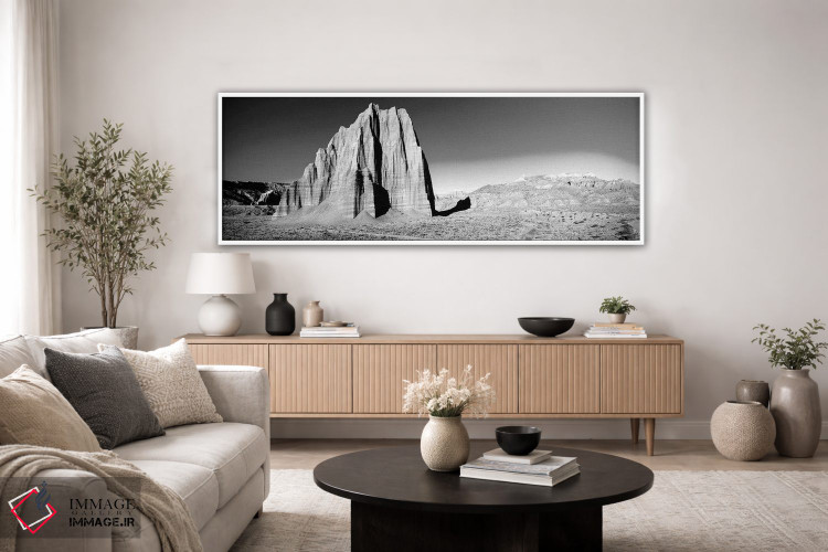 تابلو دکوراتیو "صخره در پارک ملی کاپیتول ریف در برابر آسمان آبی، یوتا… اثر پانورامیک ایمجز - D3W