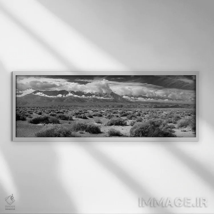 تابلو دکوراتیو "منظره دره مرگ، رشته کوه پانامینت، پارک ملی دره مرگ، شه… اثر پانورامیک ایمجز - نمای قابدار سفید