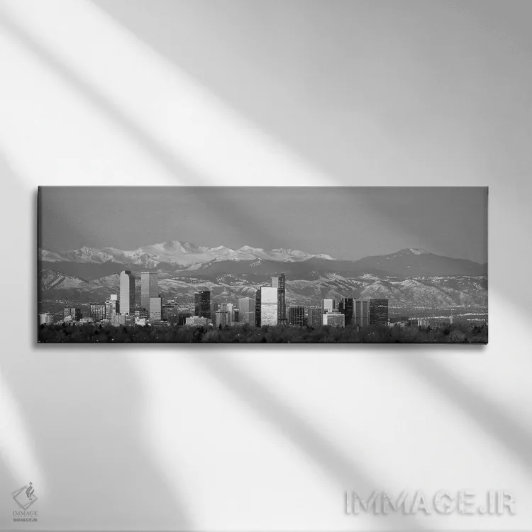 تابلو دکوراتیو "دنور، کلرادو، ایالات متحده" اثر پانورامیک ایمجز - نمای روبهرو روی دیوار