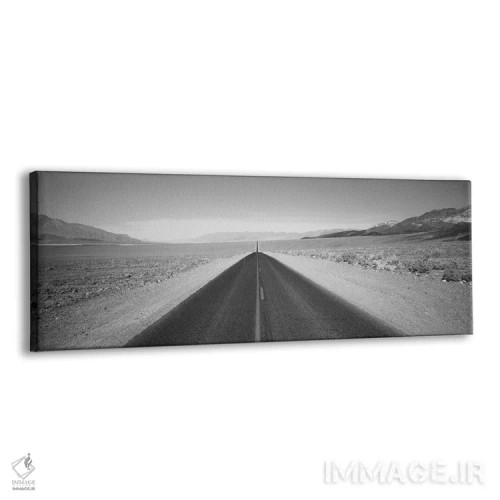 تابلو دکوراتیو "جاده خالی در دره مرگ، کالیفرنیا، ایالات متحده" اثر پانورامیک ایمجز - نمای پرسپکتیو محصول