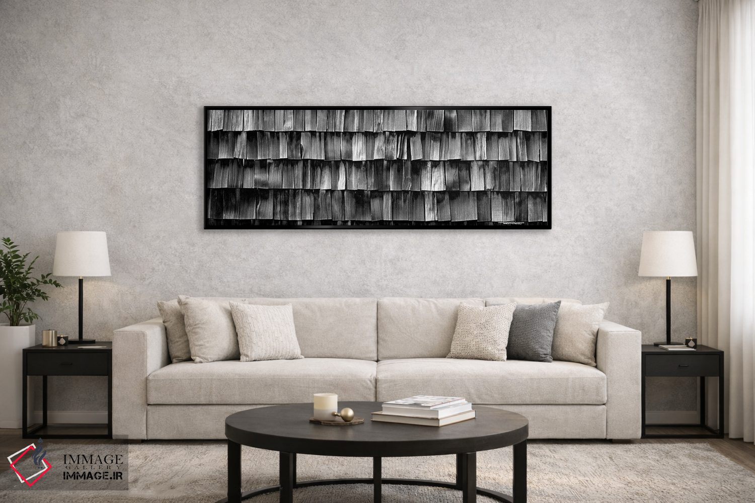 تابلو دکوراتیو "نمای نزدیک از تخته چوبی، لا کانر، ایالت واشینگتن، ایال… اثر پانورامیک ایمجز - D6B