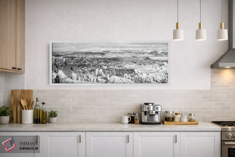 تابلو دکوراتیو "سنگ های فرسایش یافته در یک دره، دره برایس، پارک ملی در… اثر پانورامیک ایمجز - D1W