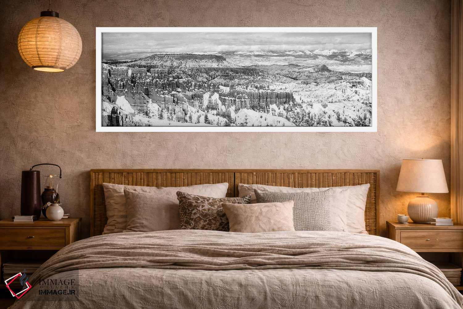 تابلو دکوراتیو "سنگ های فرسایش یافته در یک دره، دره برایس، پارک ملی در… اثر پانورامیک ایمجز - D3W