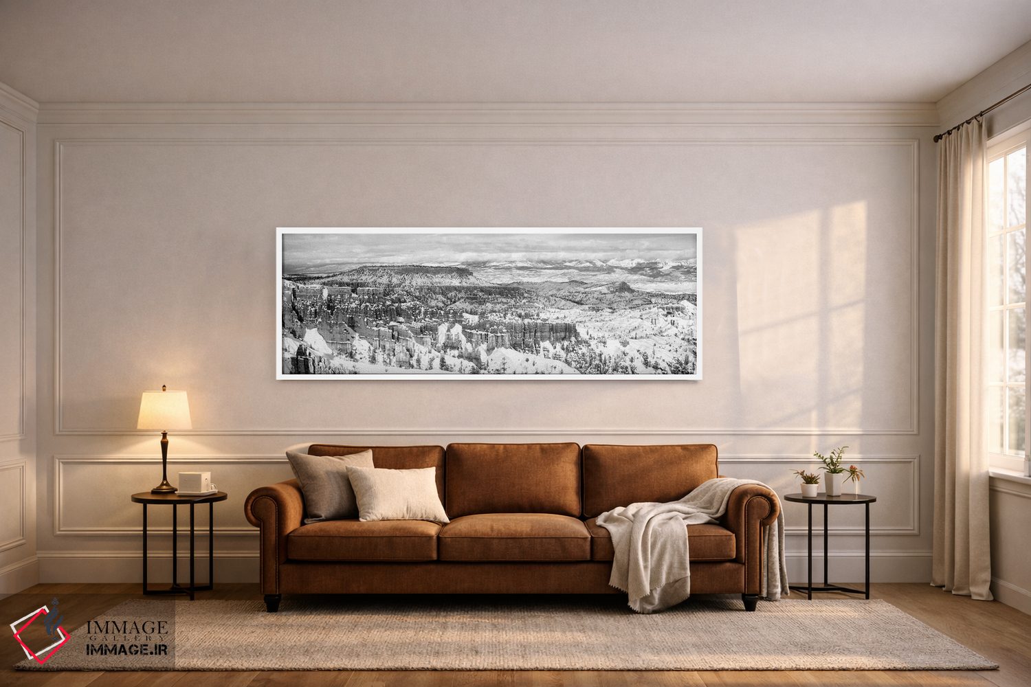 تابلو دکوراتیو "سنگ های فرسایش یافته در یک دره، دره برایس، پارک ملی در… اثر پانورامیک ایمجز - D6W