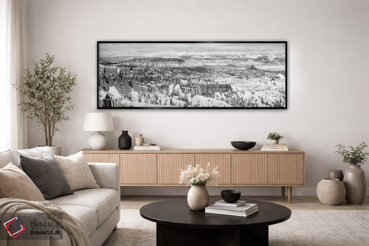 تابلو دکوراتیو "سنگ های فرسایش یافته در یک دره، دره برایس، پارک ملی در… اثر پانورامیک ایمجز - D4B