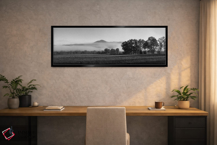 تابلو دکوراتیو "مه روی کوه، کادز کوو، پارک ملی کوه های بزرگ دودی، ایال… اثر پانورامیک ایمجز - D2B