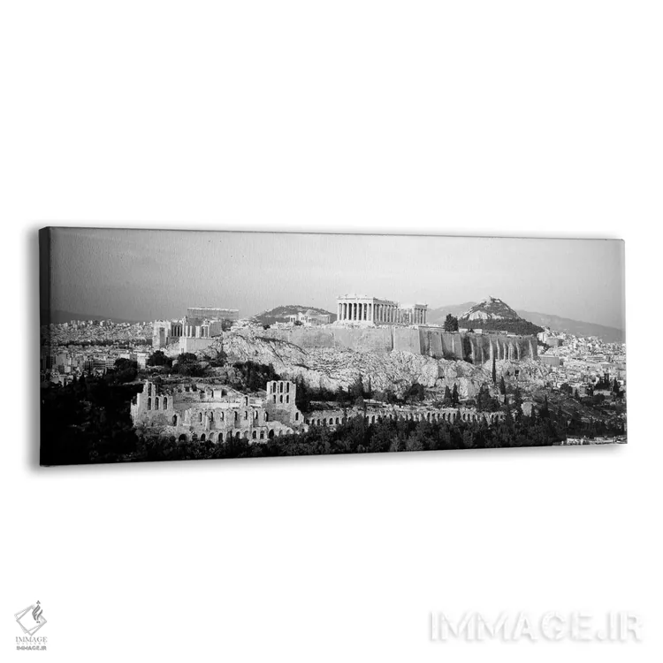 تابلو دکوراتیو "نمای بلند از ساختمان ها در یک شهر، آکروپولیس، آتن، یون… اثر پانورامیک ایمجز - نمای پرسپکتیو محصول