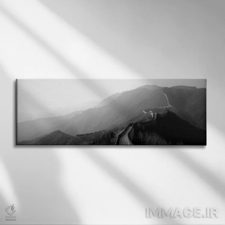 تابلو دکوراتیو "نمای بلند از دیوار بزرگ چین، موتیان یو، چین ۲" اثر پانورامیک ایمجز - نمای روبهرو روی دیوار