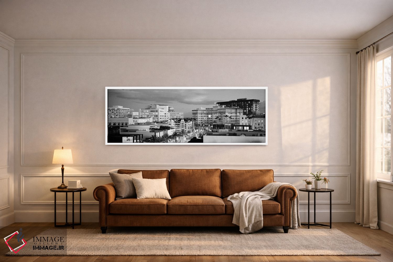 تابلو دکوراتیو "نمای بلند از ساختمان ها در یک شهر، رودئو درایو، بورلی… اثر پانورامیک ایمجز - D5W