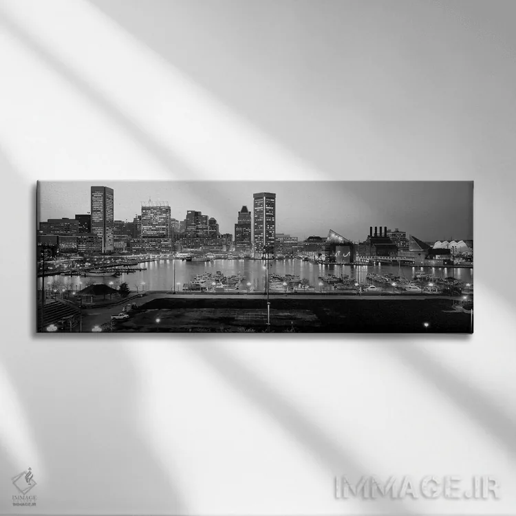 تابلو دکوراتیو "بندر داخلی، بالتیمور، مریلند، ایالات متحده" اثر پانورامیک ایمجز - نمای روبهرو روی دیوار