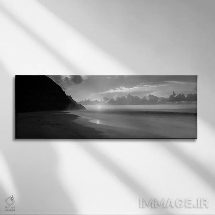 تابلو دکوراتیو "غروب ساحل کلالاو، سواحل ناپالی، هاوایی، ایالات متحده" اثر پانورامیک ایمجز - نمای روبهرو روی دیوار