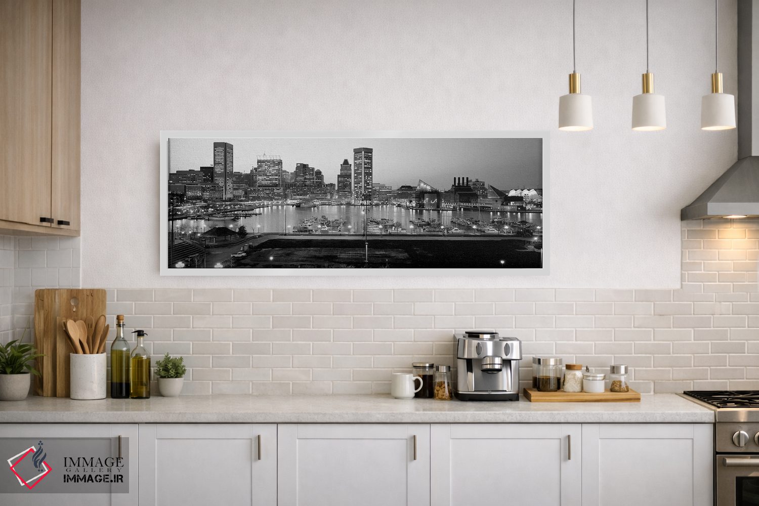 تابلو دکوراتیو "بندر داخلی، بالتیمور، مریلند، ایالات متحده" اثر پانورامیک ایمجز - D1W