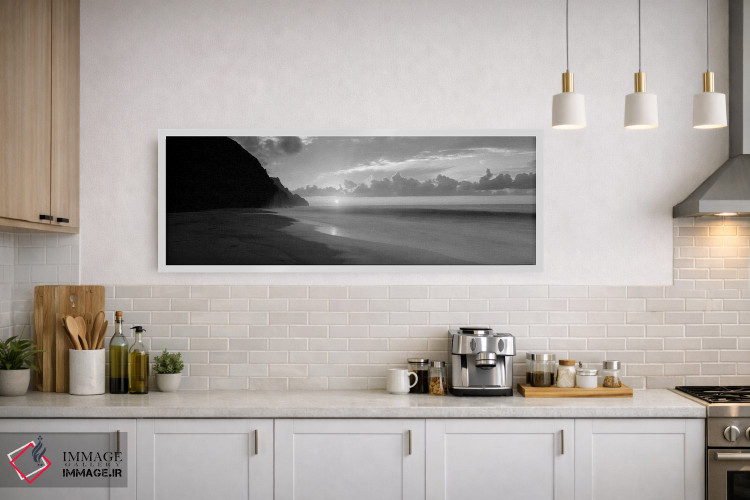 تابلو دکوراتیو "غروب ساحل کلالاو، سواحل ناپالی، هاوایی، ایالات متحده" اثر پانورامیک ایمجز - D1W