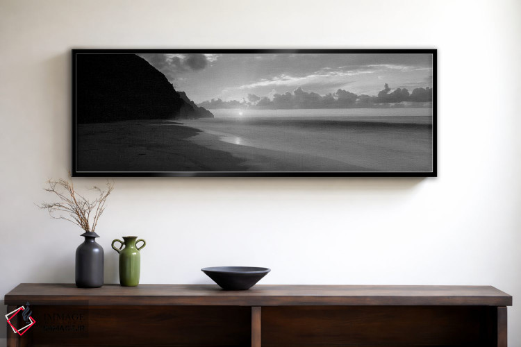 تابلو دکوراتیو "غروب ساحل کلالاو، سواحل ناپالی، هاوایی، ایالات متحده" اثر پانورامیک ایمجز - D2B