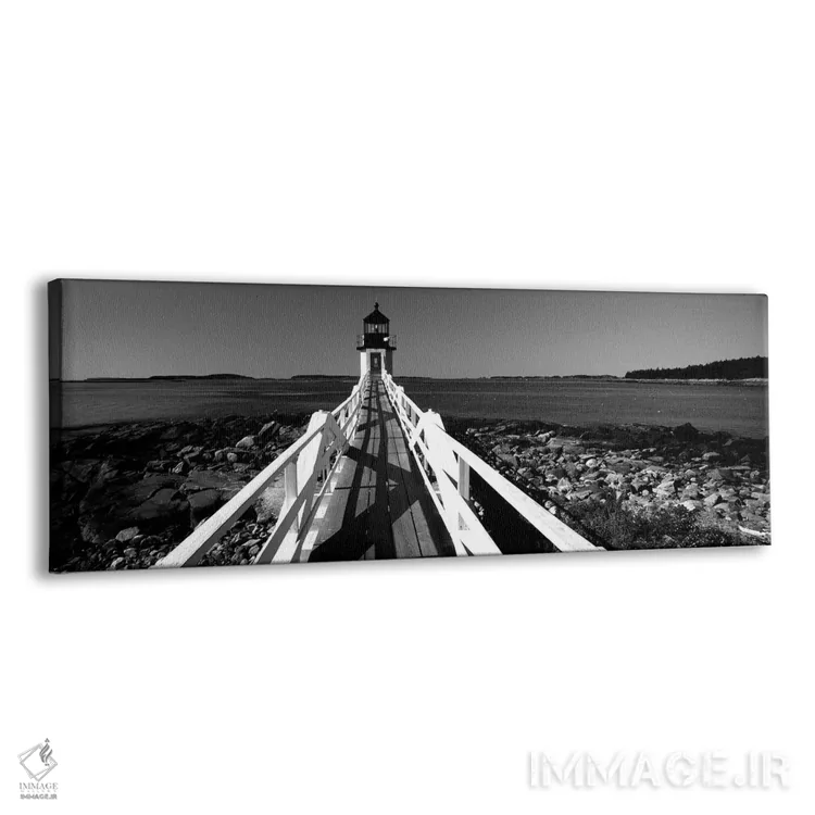 تابلو دکوراتیو "فانوس دریایی روی ساحل، فانوس دریایی مارشال پوینت، ساخت… اثر پانورامیک ایمجز - نمای پرسپکتیو محصول