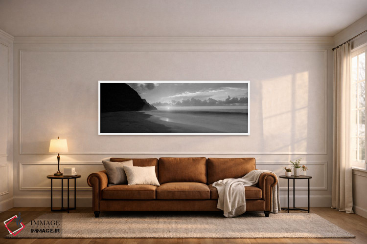 تابلو دکوراتیو "غروب ساحل کلالاو، سواحل ناپالی، هاوایی، ایالات متحده" اثر پانورامیک ایمجز - D5W