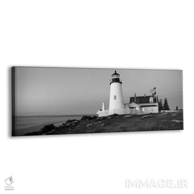 تابلو دکوراتیو "فانوس دریایی روی ساحل، فانوس دریایی پماکید پوینت، ساخت… اثر پانورامیک ایمجز - نمای پرسپکتیو محصول