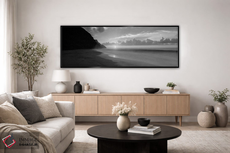 تابلو دکوراتیو "غروب ساحل کلالاو، سواحل ناپالی، هاوایی، ایالات متحده" اثر پانورامیک ایمجز - D4B