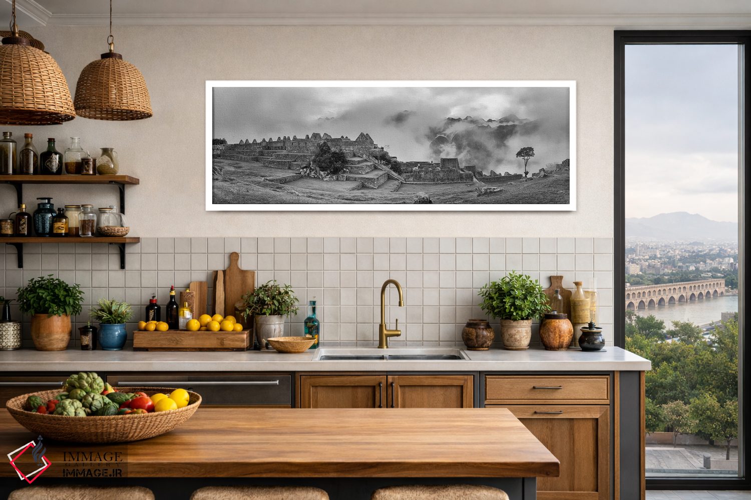 تابلو دکوراتیو "شهر اینکا، ماچو پیچو، استان اوروبامبا، کوسکو، پرو" اثر پانورامیک ایمجز - D3W