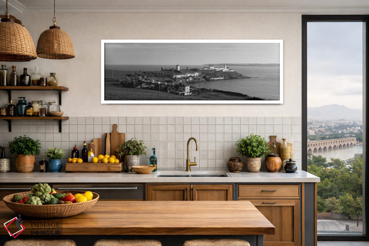 تابلو دکوراتیو "فانوس دریایی روی ساحل، فانوس دریایی روچ، شهرستان کرک… اثر پانورامیک ایمجز - D2W