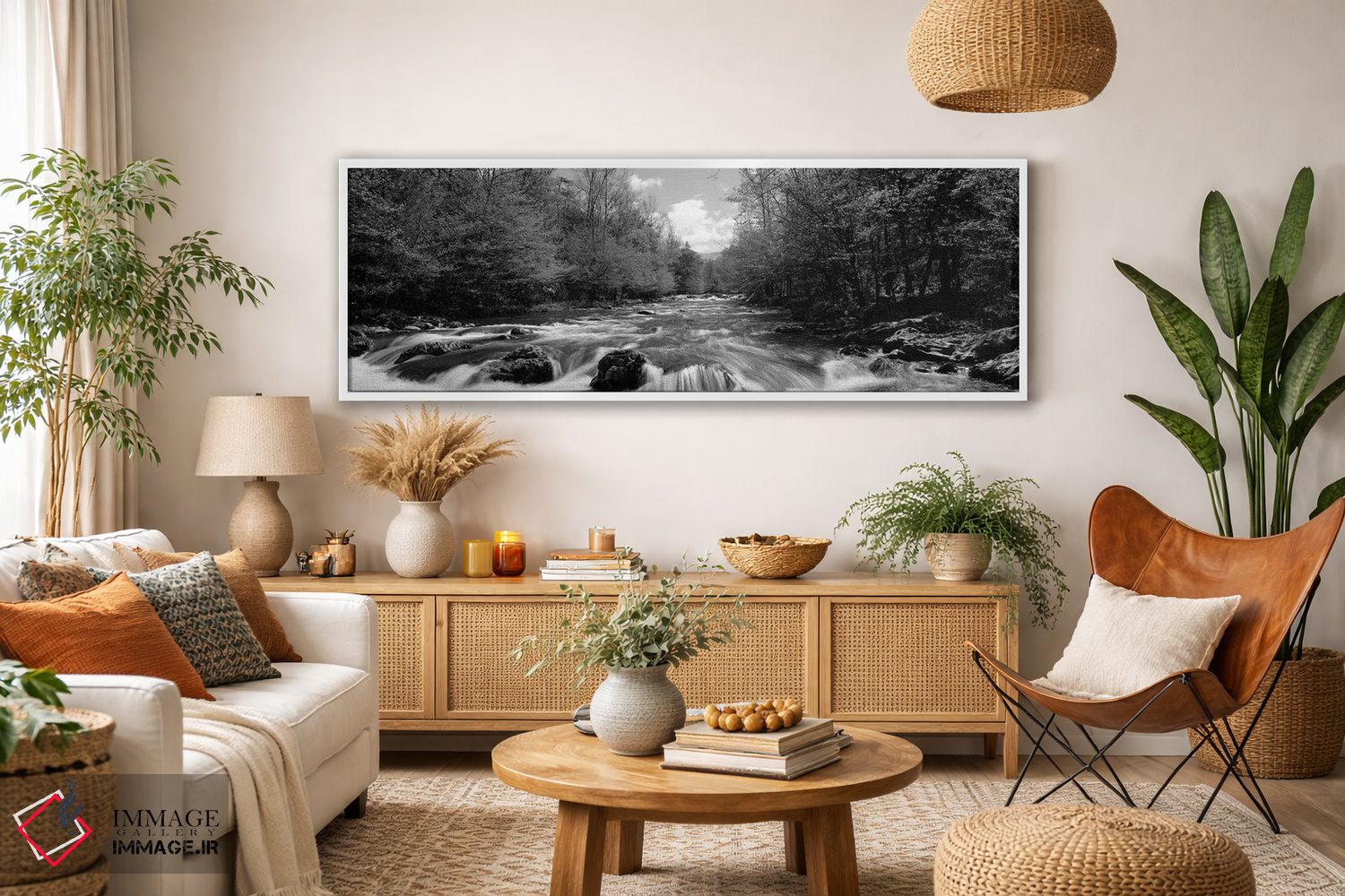 تابلو دکوراتیو "رودخانه لیتل پیچن، پارک ملی کوه های اسمکی بزرگ، شهرستا… اثر پانورامیک ایمجز - D2W