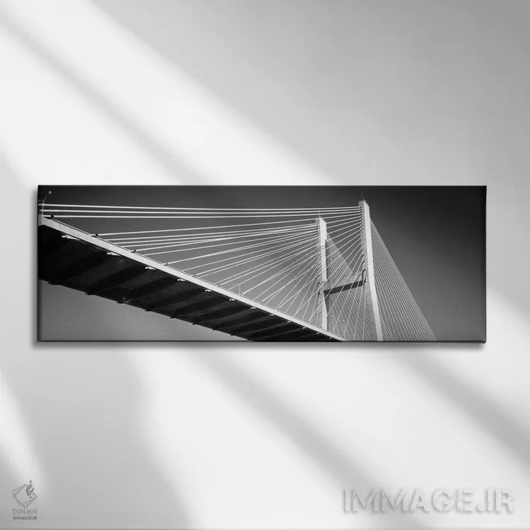 تابلو دکوراتیو "نمای زاویه پایین از یک پل، پل یادبود تالمج، ساوانا، جو… اثر پانورامیک ایمجز - نمای روبهرو روی دیوار