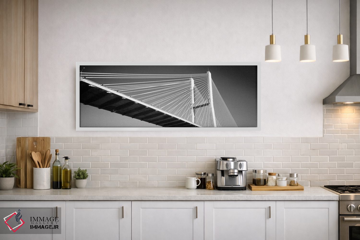 تابلو دکوراتیو "نمای زاویه پایین از یک پل، پل یادبود تالمج، ساوانا، جو… اثر پانورامیک ایمجز - D1W