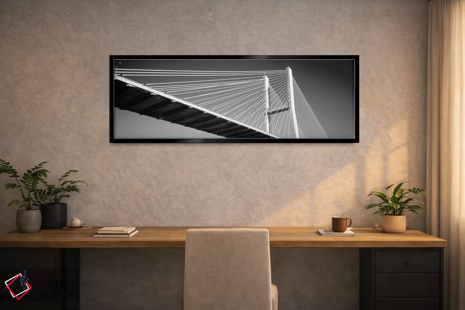 تابلو دکوراتیو "نمای زاویه پایین از یک پل، پل یادبود تالمج، ساوانا، جو… اثر پانورامیک ایمجز - D2B